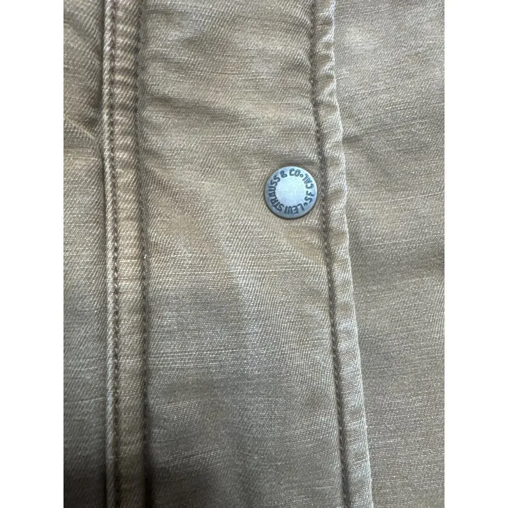 Levi’s Vintage Utility Work Jacket Men’s XL Insulated Canvas Tan Cotton Coat